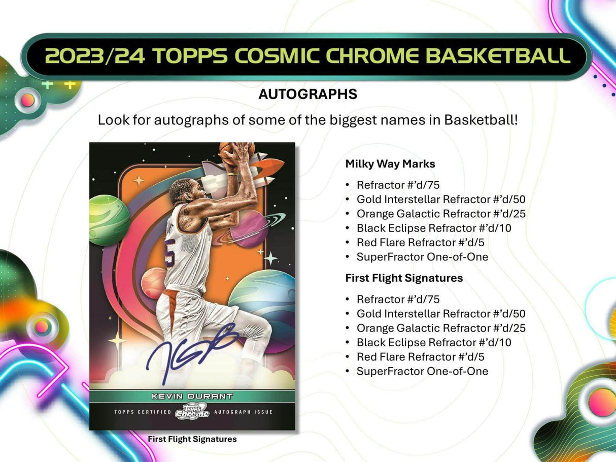 2024 Topps Chrome Cosmic Basketball NBA Hobby Pack