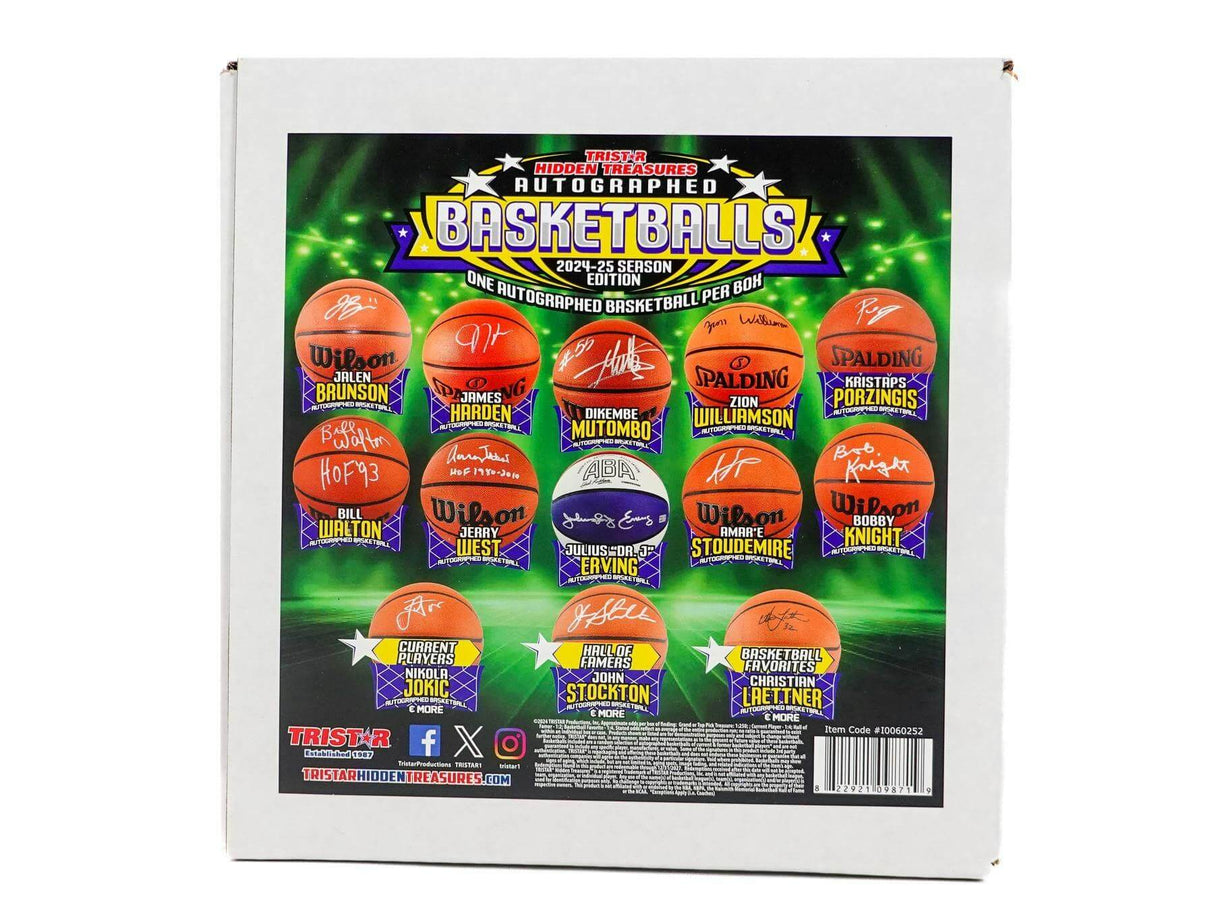 2024/25 TriStar Hidden Treasures Autographed Basketballs Season Edition Hobby Box