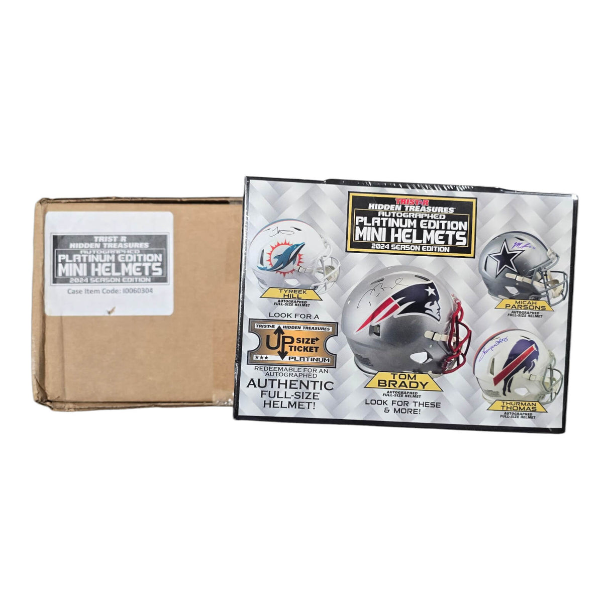 2024 Tristar Hidden Treasures Football Mini Helmet Platinum Season Edition 8 Box Case