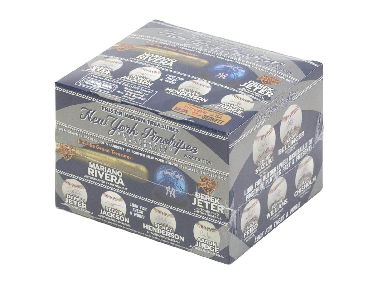 2026 TriStar Hidden Treasures New York Pinstripes Autographed Baseballs Hobby Box