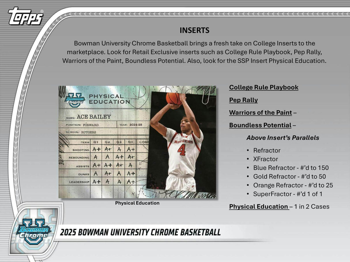 2024/25 Bowman University Chrome Basketball Mega Box