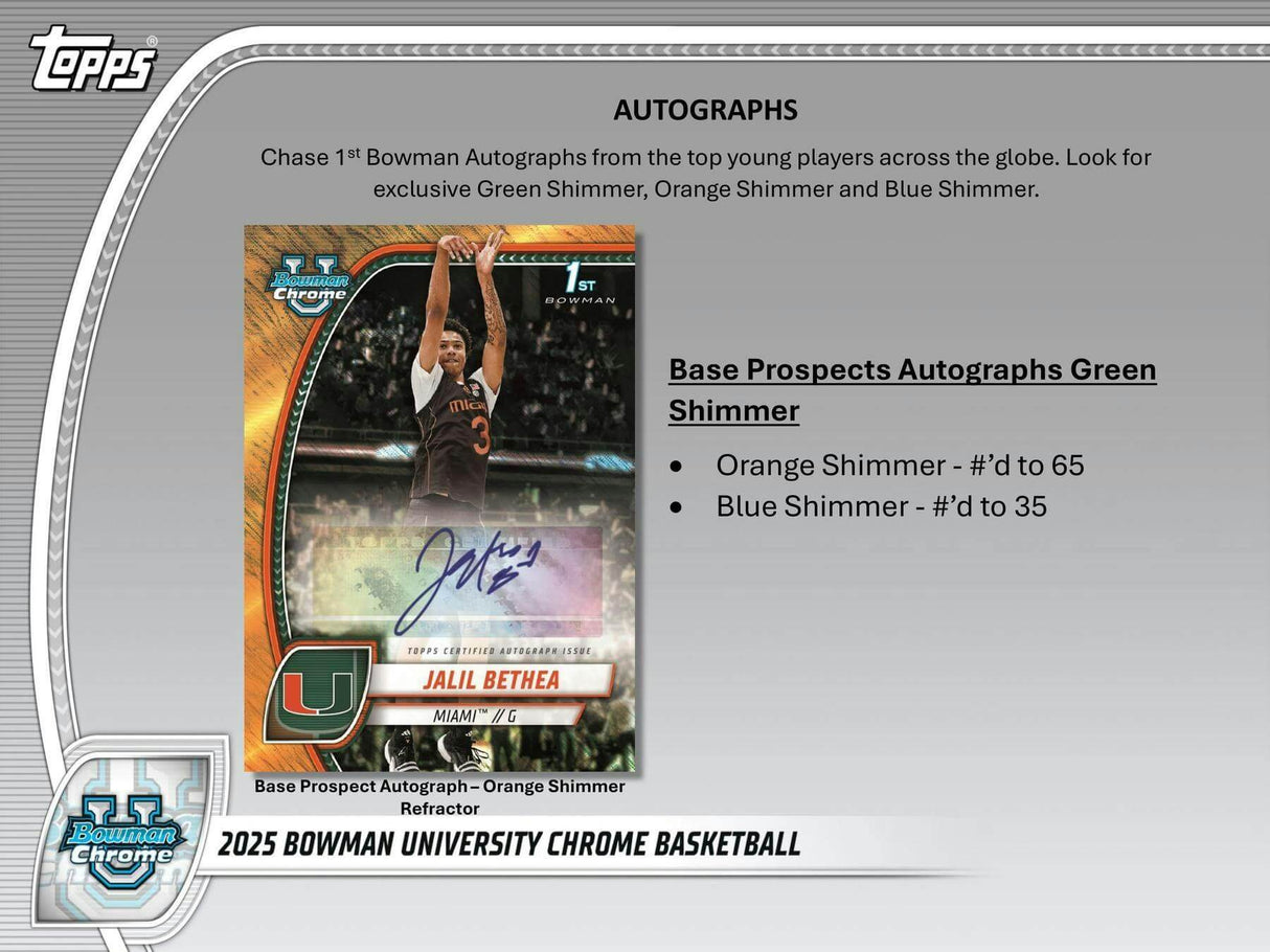 2024/25 Bowman University Chrome Basketball Mega Box