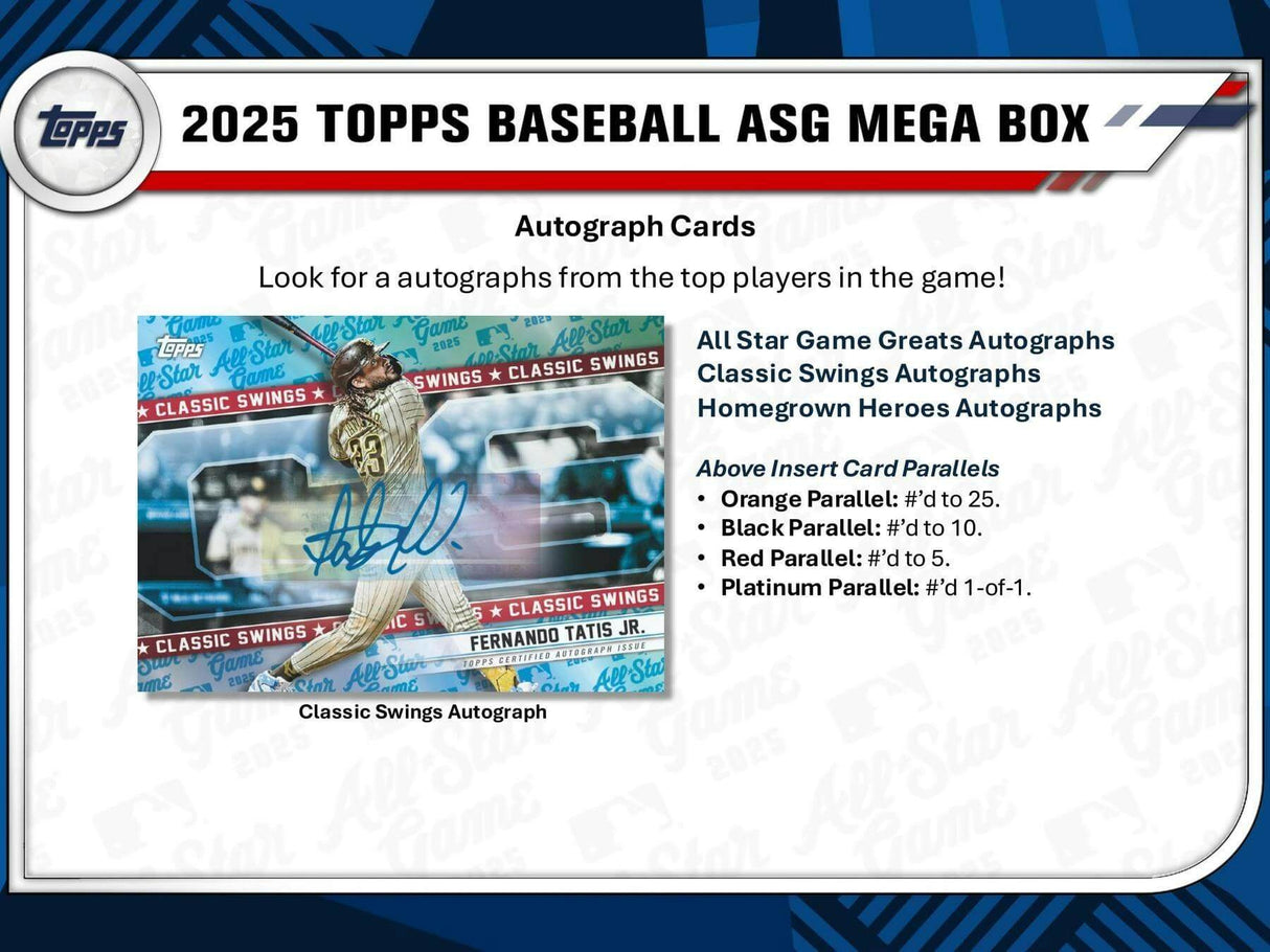 2025 Topps All-Star Game Baseball Mega Box
