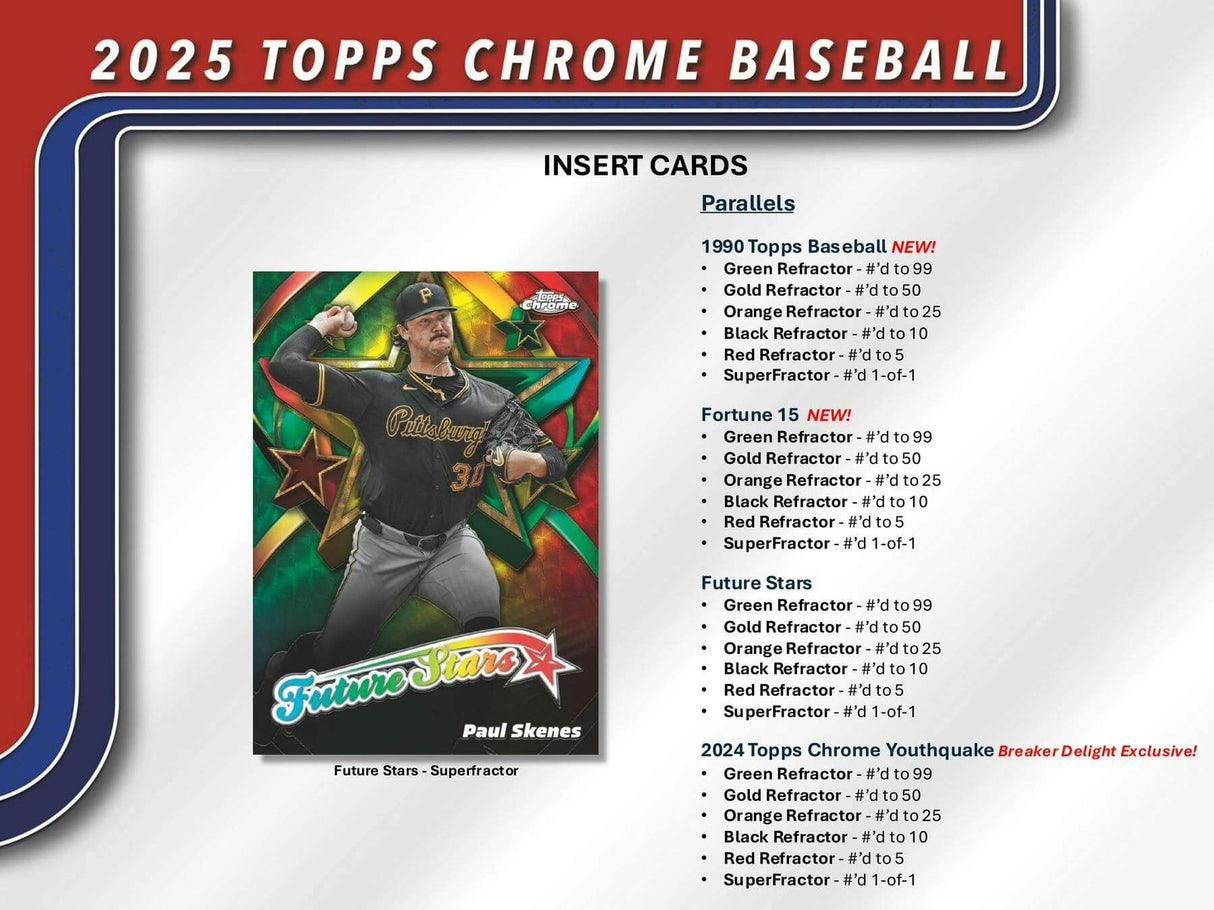 2025 Topps Chrome Baseball Breaker Delight Box
