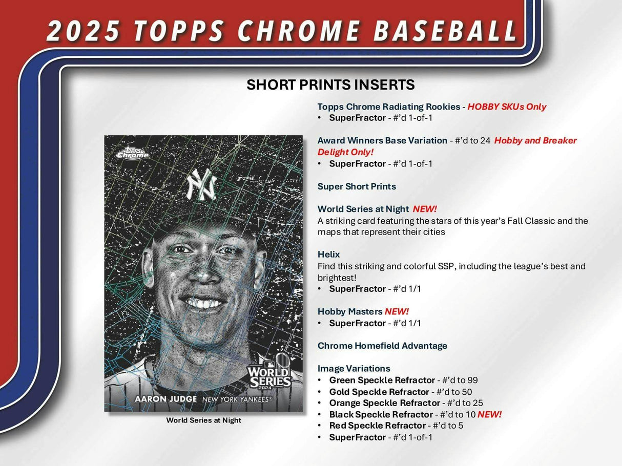 2025 Topps Chrome Baseball Breaker Delight Box