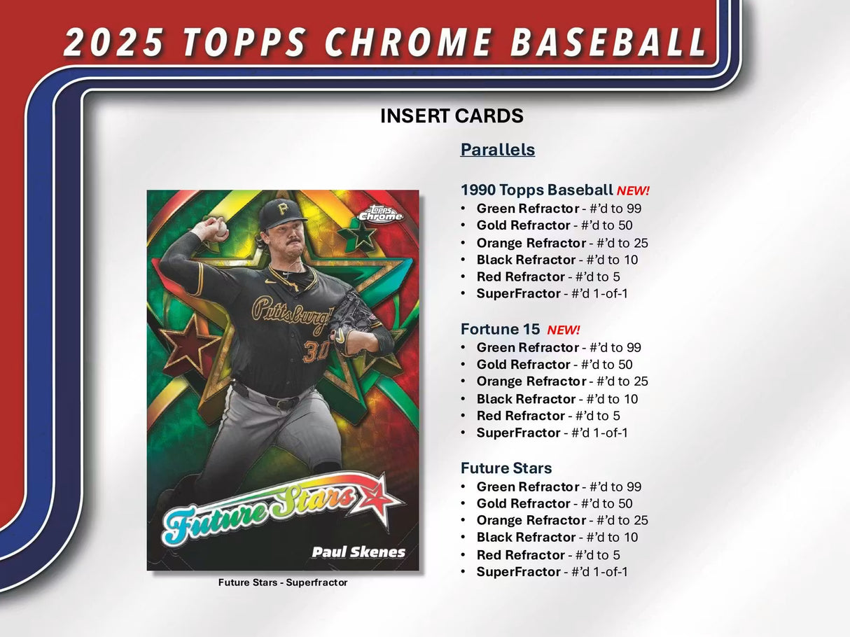 2025 Topps Chrome Baseball Mega Box