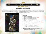 2024 Topps Inception Baseball Hobby Box