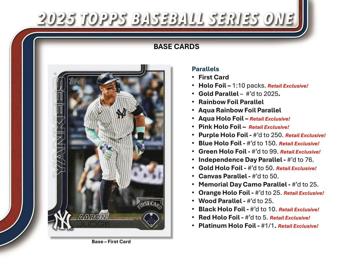 2025 Topps Series 1 Baseball Celebration Mega Box