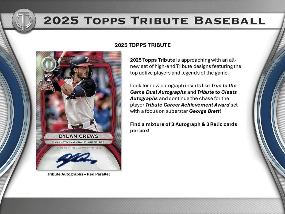 2025 Topps Tribute Baseball Hobby Box