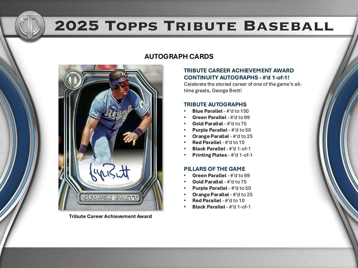 2025 Topps Tribute Baseball Hobby Box