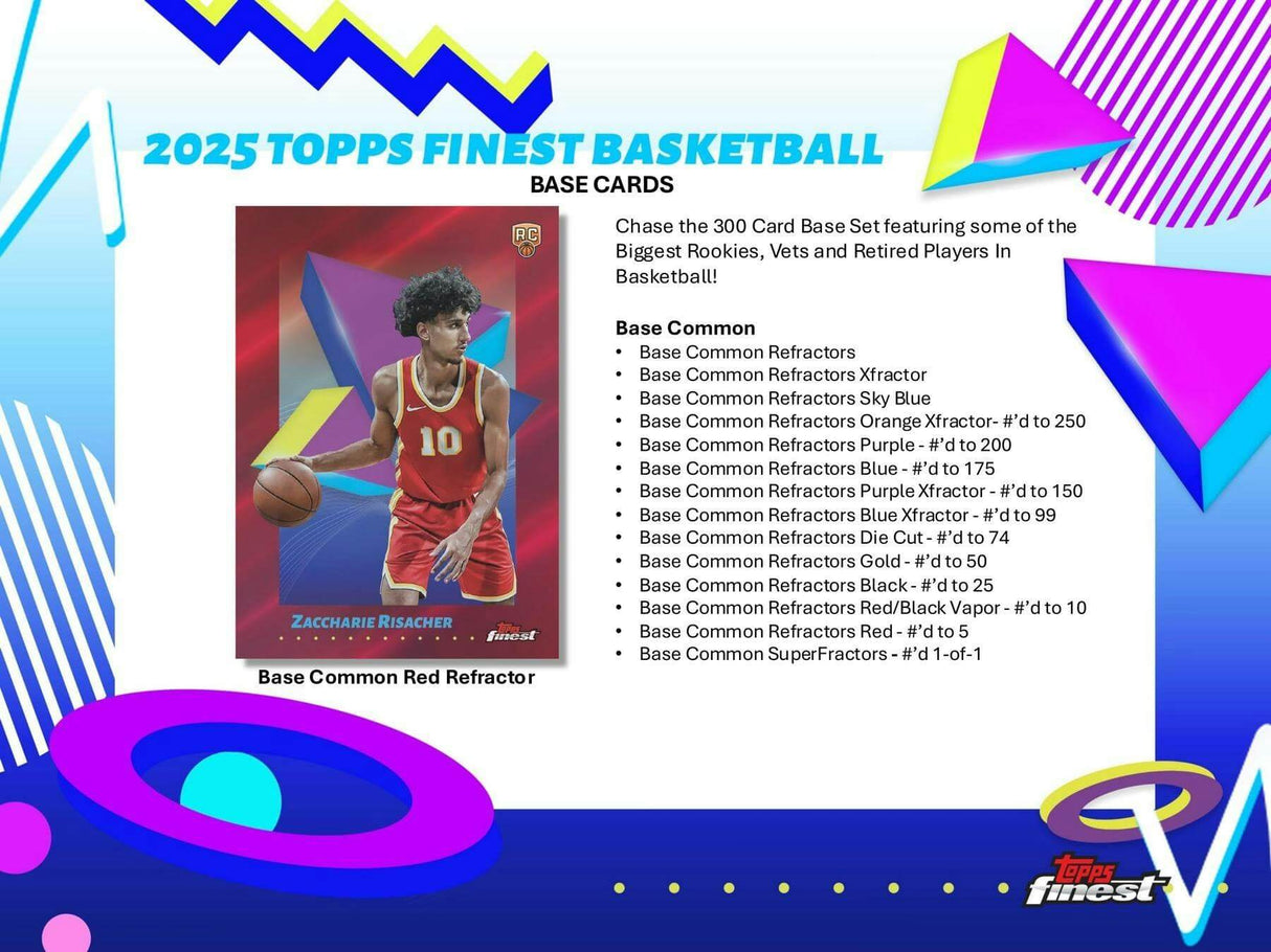 2024/25 Topps Finest Basketball Hobby Box