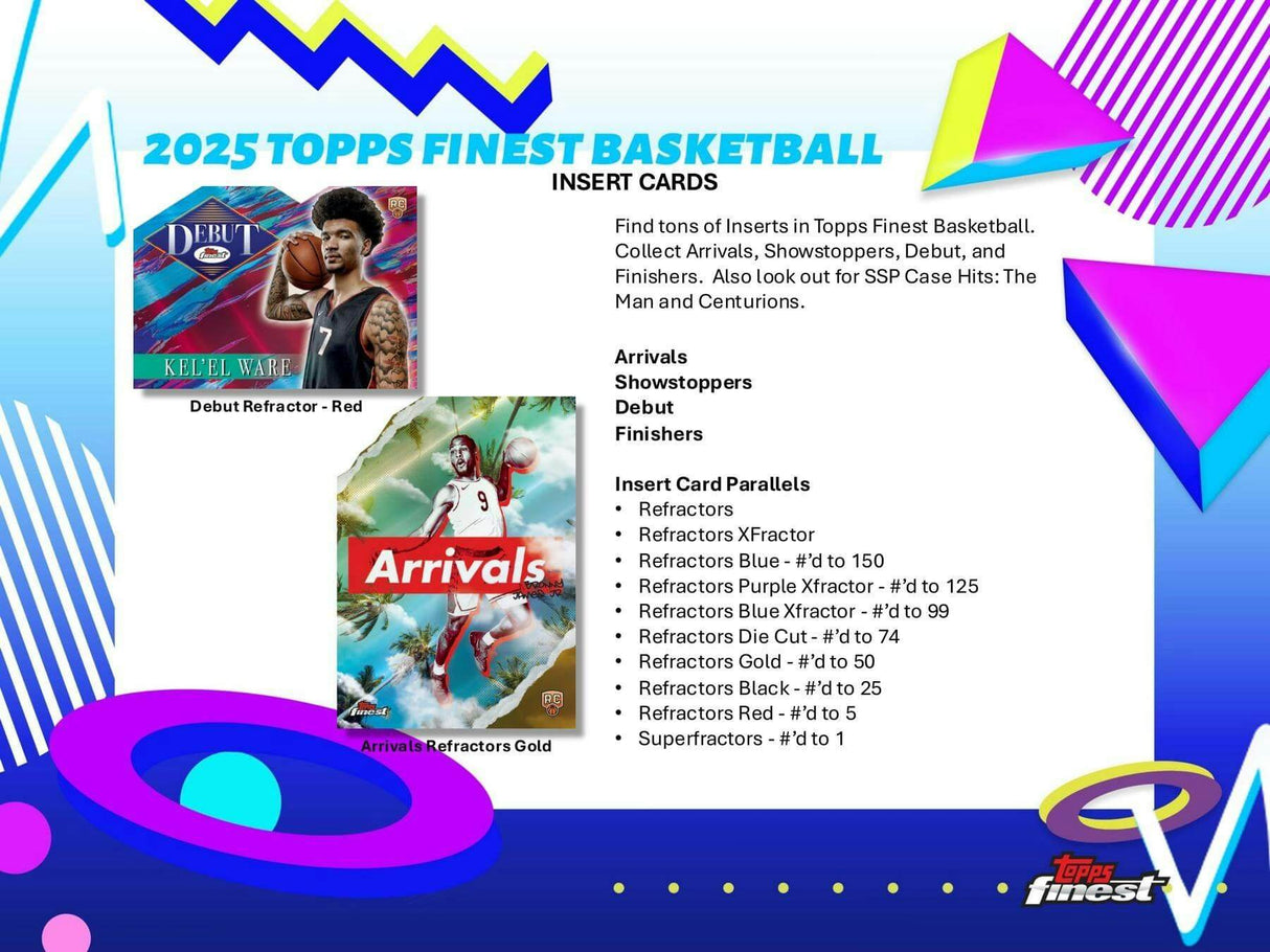 2024/25 Topps Finest Basketball Hobby Box