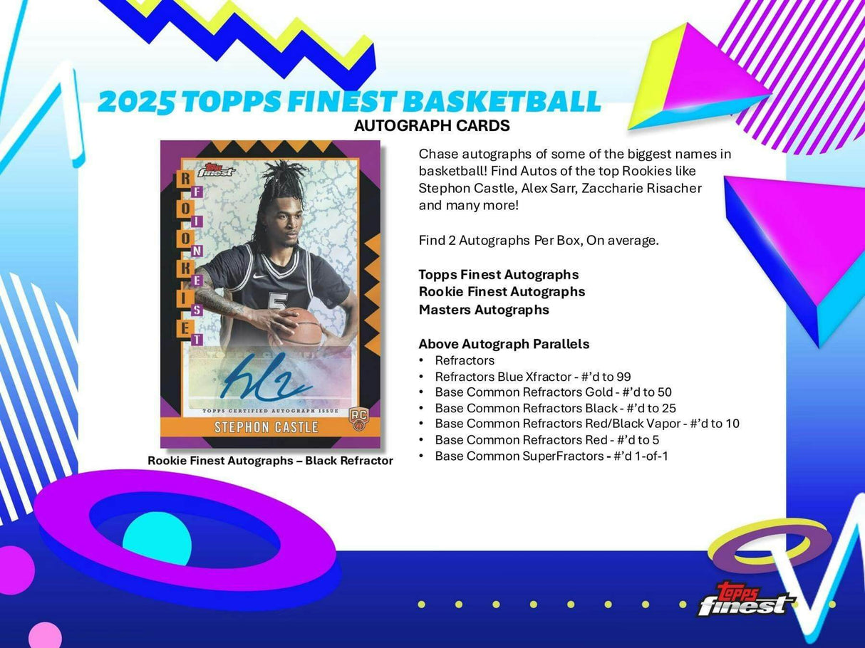 2024/25 Topps Finest Basketball Hobby Box