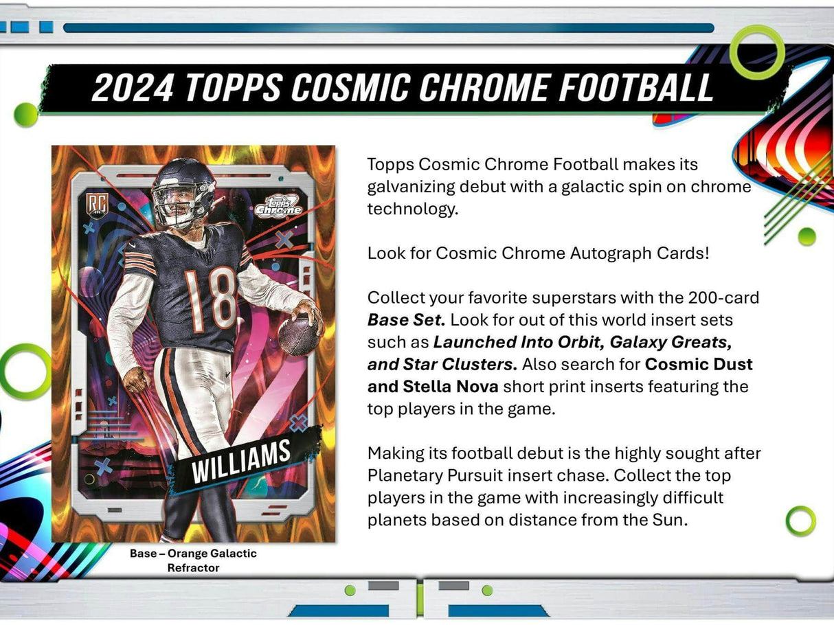 2024 Topps Chrome Cosmic Football Hobby Box