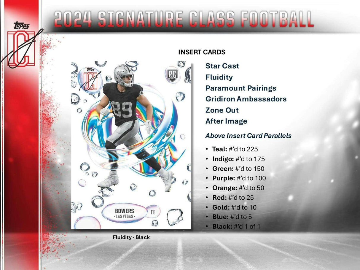 2024 Topps Signature Class Football Hobby Box