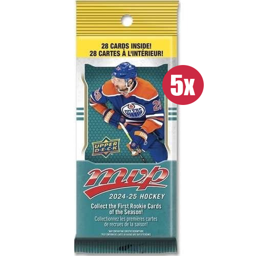 2024/25 Upper Deck NHL MVP Hockey Fat Pack (5 Pack)