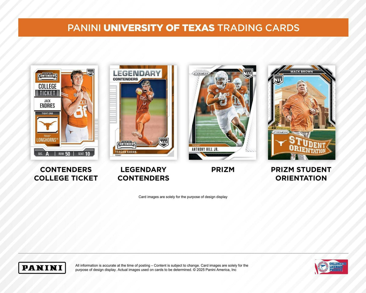 2025 Panini NIL Texas Longhorns Football Hobby Box
