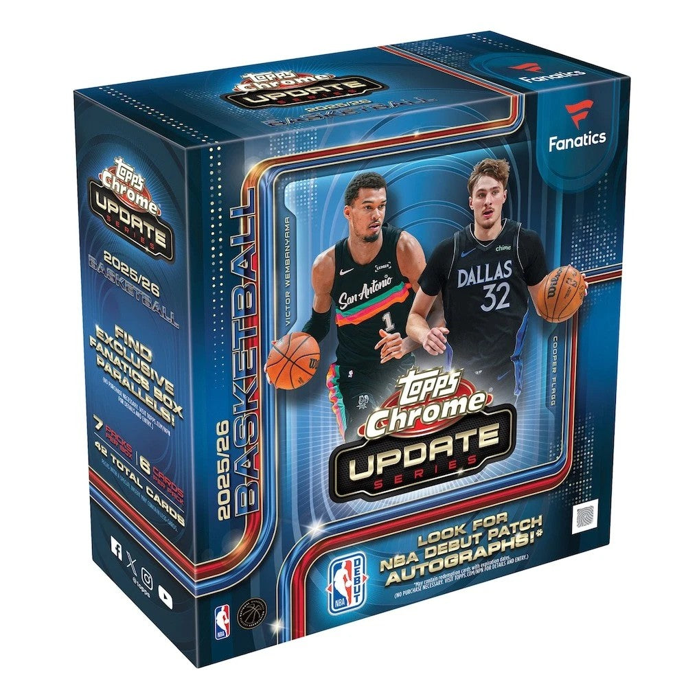 2025/26 Topps Chrome Update Series Basketball [Fanatics] Mega Box