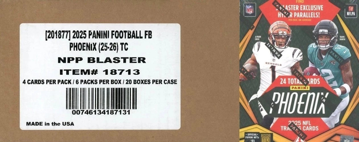 2025 Panini Phoenix Football 6-Pack Blaster 20-Box Case