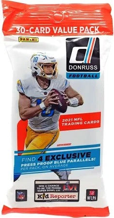 2021 Donruss Football Jumbo Value Fat 12-Pack Box